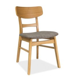 Casarredo Jídelní čalouněná židle CD-61 šedá/dub