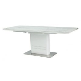 Casarredo Jídelní stůl CARTIER rozkládací bílý/mramor