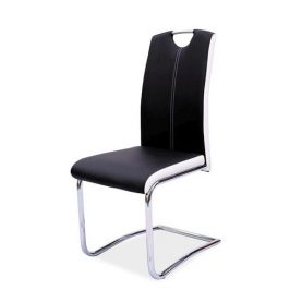 Casarredo Jídelní čalouněná židle H-341 černá/bílé boky