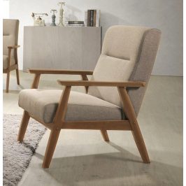 Casarredo Čalouněné křeslo ALTO 1 ořech/sv.hnědá