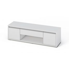 Casarredo Televizní stolek SOLETO bílá/bílý lesk