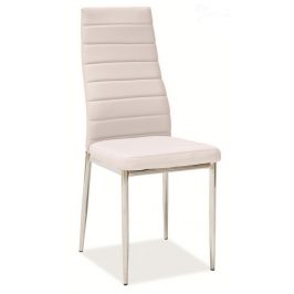 Casarredo Jídelní čalouněná židle HRON-261 sv. béžová/chrom