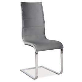 Casarredo Jídelní čalouněná židle H-668 šedá/bílá
