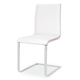 Casarredo Jídelní čalouněná židle H-690 bílá/dub sonoma