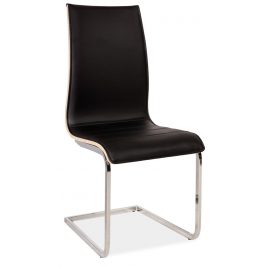 Casarredo Jídelní čalouněná židle H-133 černá/dub sonoma