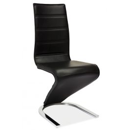 Casarredo Jídelní čalouněná židle H-669 černá/bílá