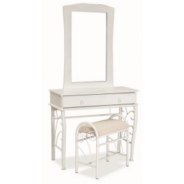 Casarredo Toaletní stolek 1102 se zrcadlem bílá/bílá