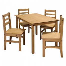 Idea Stůl + 4 židle CORONA vosk