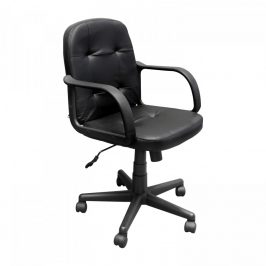 Idea Kancelářské křeslo MANAGER 2 černá kůže