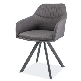 Casarredo Jídelní čalouněná židle MILTON II šedá