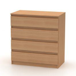 Tempo Kondela 4 šuplíková komoda HANY 004, buk
