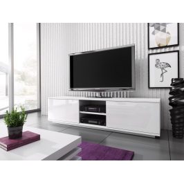 Casarredo Televizní stolek KIMI MINI bílá/bílá lesk