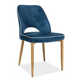 Casarredo Jídelní čalouněná židle VERDI modrá