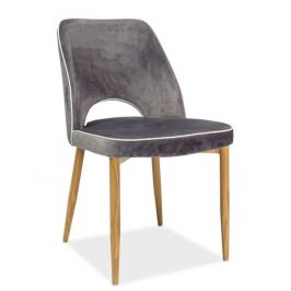 Casarredo Jídelní čalouněná židle VERDI šedá