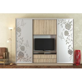 Casarredo Šatní skříň/TV stěna UNIVERSAL 270 sonoma/CT-2