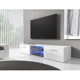 Casarredo TV stolek RTV 03 s LED bílá/bílá lesk