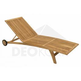 Deokork Zahradní lehátko teak ELEGANCE