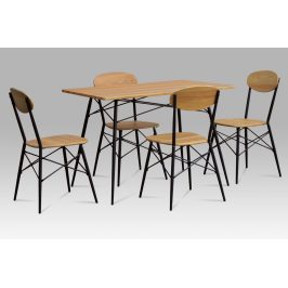Autronic Jídelní set (1+4) AUT-2020 OAK - dub