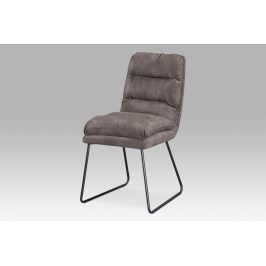 Autronic Jídelní židle DCH-255 BR3 - hnědá látka