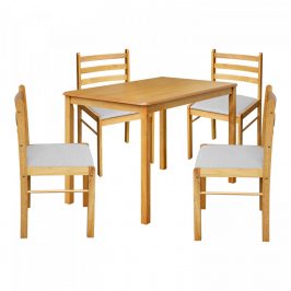 Idea Stůl + 4 židle FARO lak javor