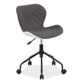 Casarredo Kancelářské křeslo RINO šedá/bílá