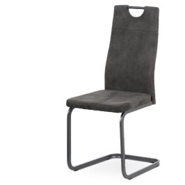 Autronic Jídelní židle DCL-462 GREY3 - šedá látka, šedý kov mat