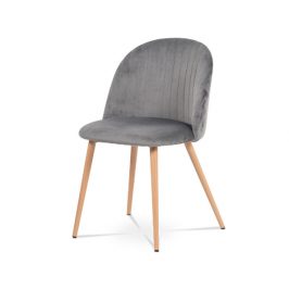 Autronic Jídelní židl CT-381 GREY4 - šedá látka