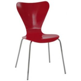 Autronic Jídelní židle C-180-5 RED - červená