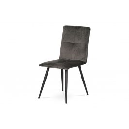 Autronic Jídelní židle DCL-601 GREY4 - šedá látka samet / kov černý mat