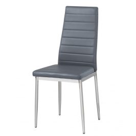 Casarredo Jídelní čalouněná židle HRON IV šedá/chrom