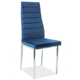 Casarredo Jídelní čalouněná židle H-261 VELVET modrá