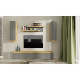 Casarredo Obývací stěna IDAHO dub wotan/antracit mat