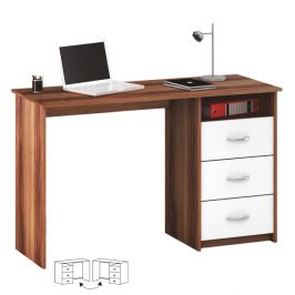 Tempo Kondela PC stůl LARISTOTE - švestka/bílá