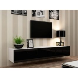 Cama Televizní stolek VIGO 180 - bílá/černá