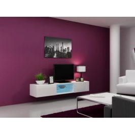 Cama Televizní stolek VIGO Glass 180 - bílá