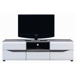 Sconto TV stolek LUCY LI 1 dub sonoma truffel/bílý lesk