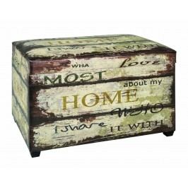 Sconto Truhla se sedákem HOME vintage