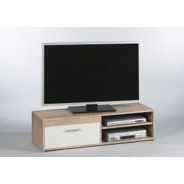 Sconto TV stolek GEMMA dub sonoma/bílá