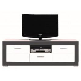 Sconto TV stolek WHITNEY GR1 bílá/šedá