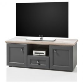 Sconto TV stolek TOSKANA 5 timber wood/šedá