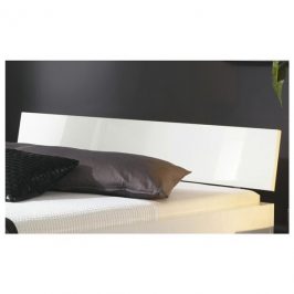 Sconto Čelo postele ARIZONA bílá vysoký lesk, šířka 145 cm