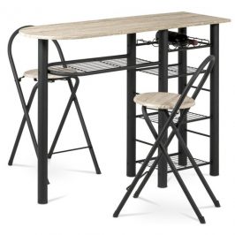 Sconto Barová sestava MANUL dub sanremo, černá