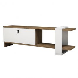 Sconto TV stolek GAYE ořech/bílá