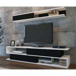 Sconto TV sestava SIMS bílá/černá