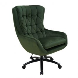 Sconto Kancelářské křeslo ELLA tmavě zelená