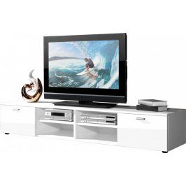 Easy - TV stolek, 3666-84 (bílá/bílá vysoký lesk)