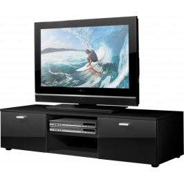 Easy - TV stolek, 3665-83 (černá/černá vysoký lesk)