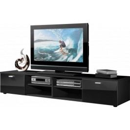 Easy - TV stolek, 3666-83 (černá/černá vysoký lesk)