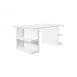 TH Stůl SOLVAS SHELVES 180 cm (Bílá (mat))